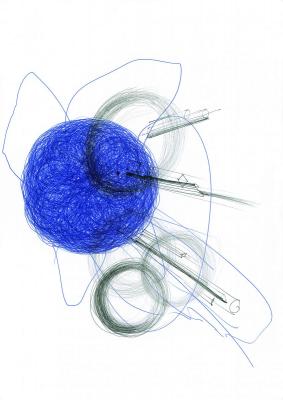 Abstrakt blau