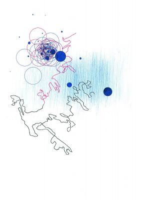 Blaue Scheiben 3